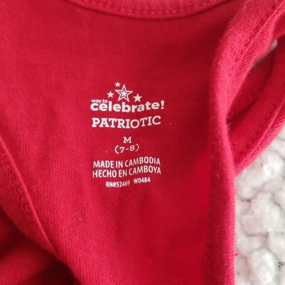 Way To Celebrate Patriotic Girl's Tank